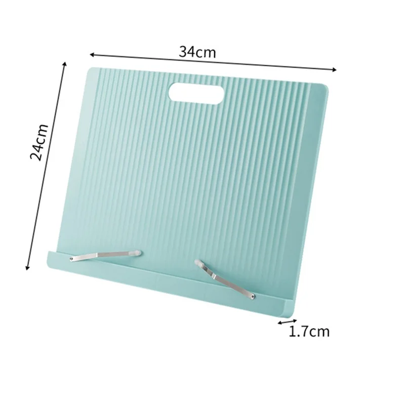 5 Angle Positions Adjustable Children Reading Stand Desktop Book Holder for Students Tablet Support - Blue