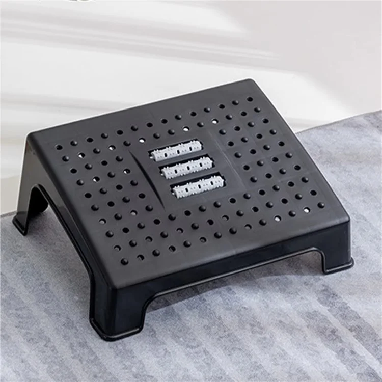 Under Desk Foot Rest for Office Home Plastic Ergonomic Footstool with Massage Rollers