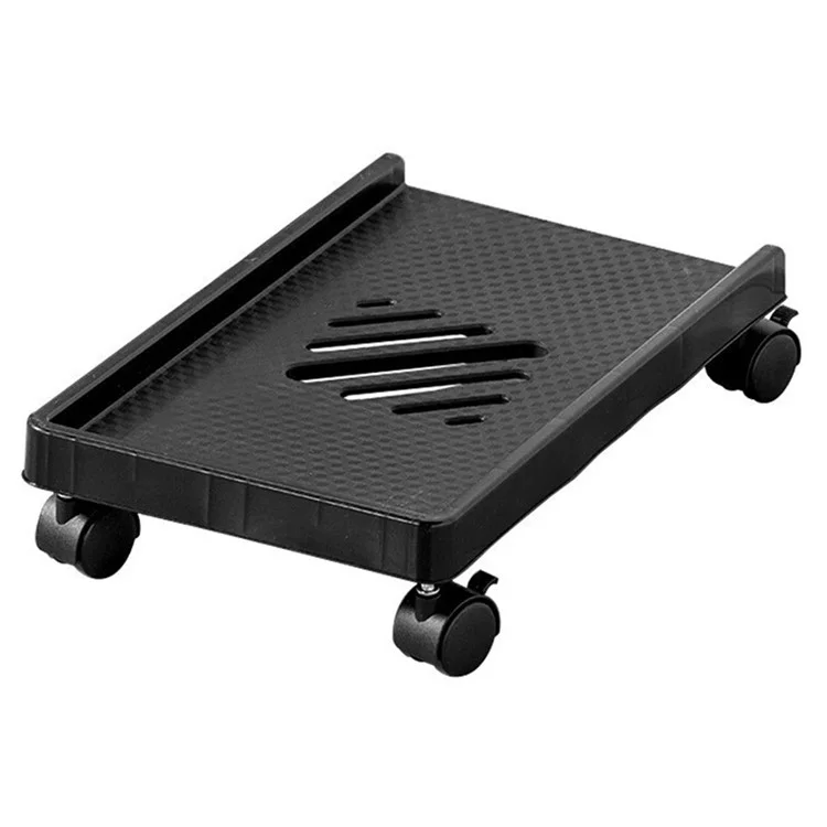 Support de Tour d'Ordinateur avec Roulettes Pivotantes à 360 Degrés, Chariot de Rangement pour PC de Bureau à Domicile (Largeur Intérieure 22 cm)