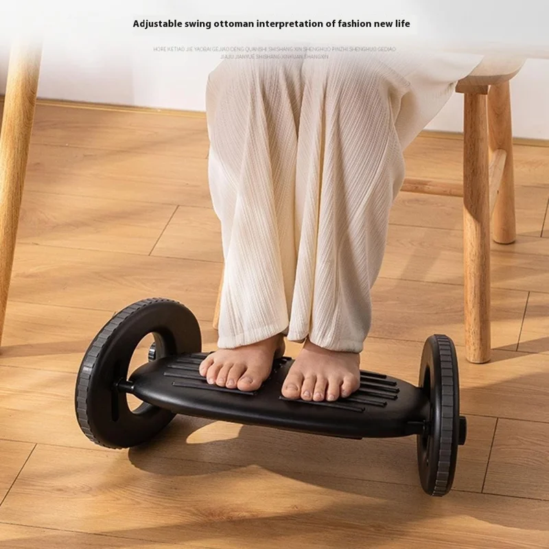 Adjustable Foot Rest Under Desk Ergonomic Footstool Anti Leg Crossing Support for Home Office
