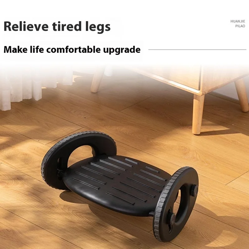 Adjustable Foot Rest Under Desk Ergonomic Footstool Anti Leg Crossing Support for Home Office