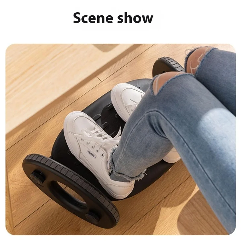 Adjustable Foot Rest Under Desk Ergonomic Footstool Anti Leg Crossing Support for Home Office