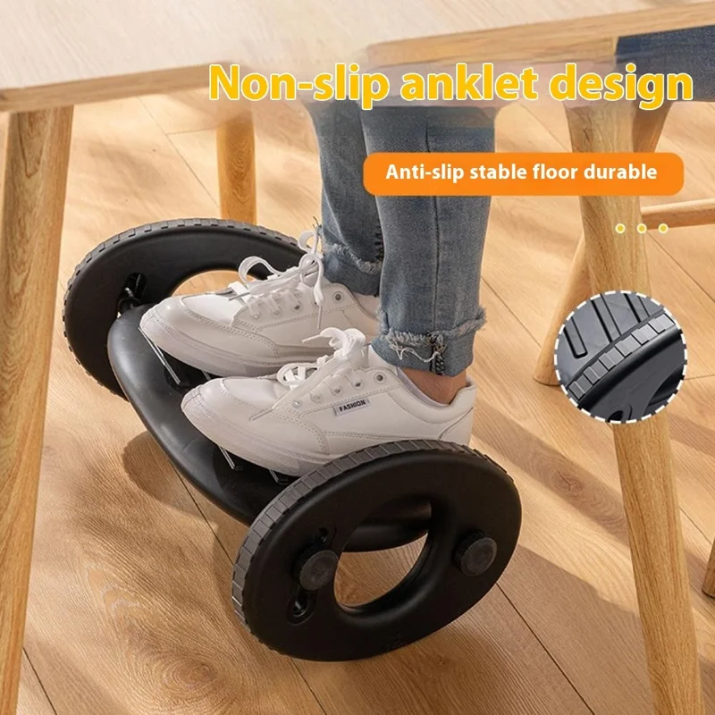 Adjustable Foot Rest Under Desk Ergonomic Footstool Anti Leg Crossing Support for Home Office