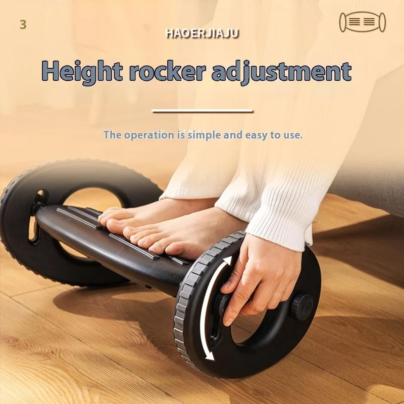 Adjustable Foot Rest Under Desk Ergonomic Footstool Anti Leg Crossing Support for Home Office