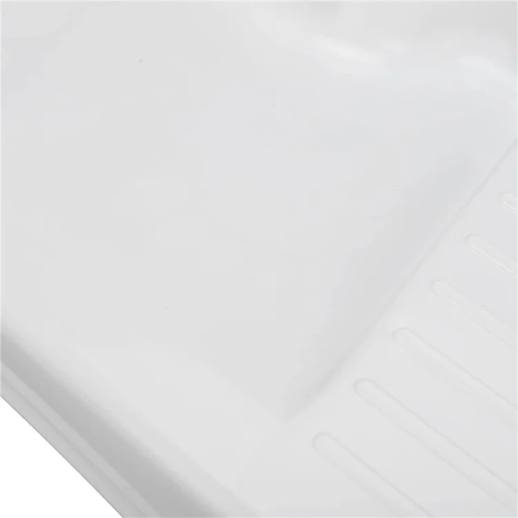 HORE Plastik-Toilettenfußstütze Ergonomischer Fußhocker mit Massageroller für Zuhause und Büro - Weiß