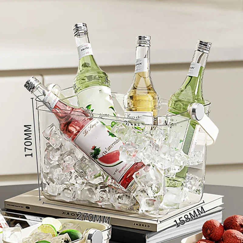 Ice Bucket Outdoor Picnic Home Party Beer Champagne Wine Cooling Ice Storage Basket