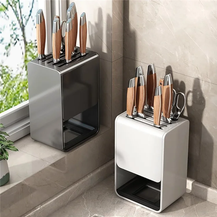 D01 Portaposate da Cucina Organizzatore Ceppo per Utensili da Cucina Porta Forchette e Cucchiai - Antiruggine