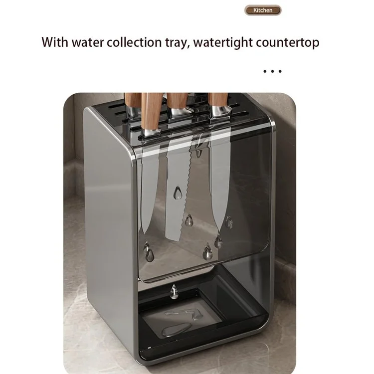 D01 Portaposate da Cucina Organizzatore Ceppo per Utensili da Cucina Porta Forchette e Cucchiai - Antiruggine