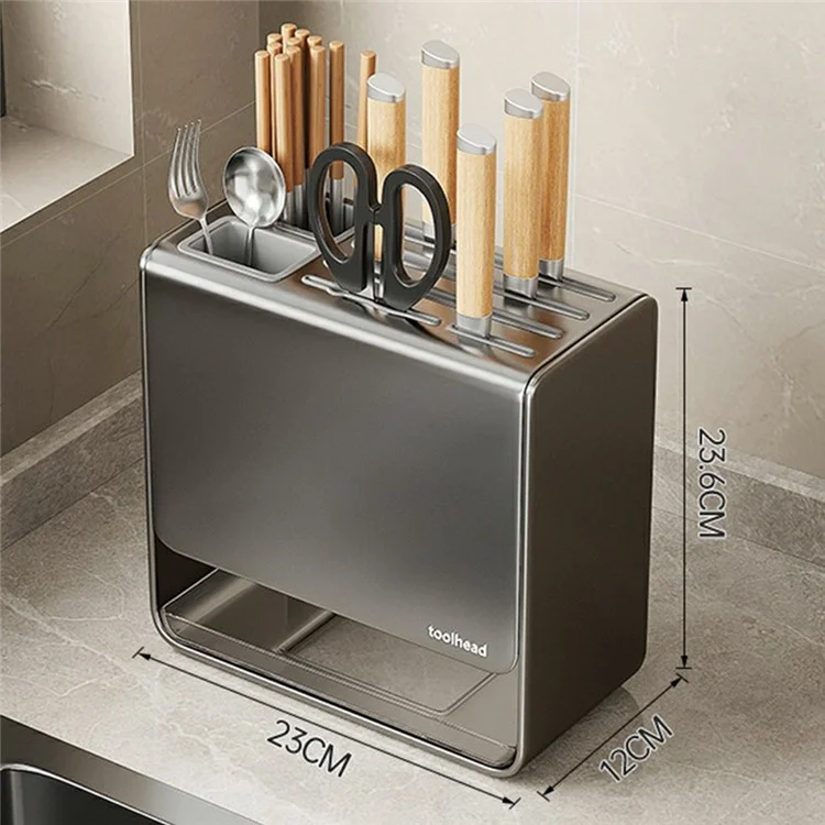 Portaposate D02 Organizer da Bancone Porta Coltelli Porta Forchette e Cucchiai Supporto Utensili da Cucina - Antiossidante