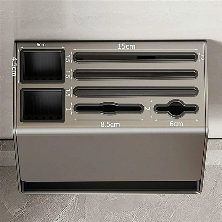 Suporte de Organização de Facas D02 para Bancada / Montagem na Parede - Porta-Utensílios de Cozinha, Rack de Armazenamento de Talheres com Suporte para Garfo e Colher - Antioxidante