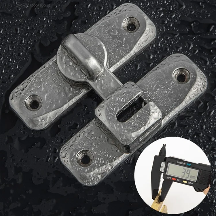 Cerrojo de pestillo para puertas correderas de baño, dormitorio y armario - Sin necesidad de taladrar, de aleación de zinc, color oro