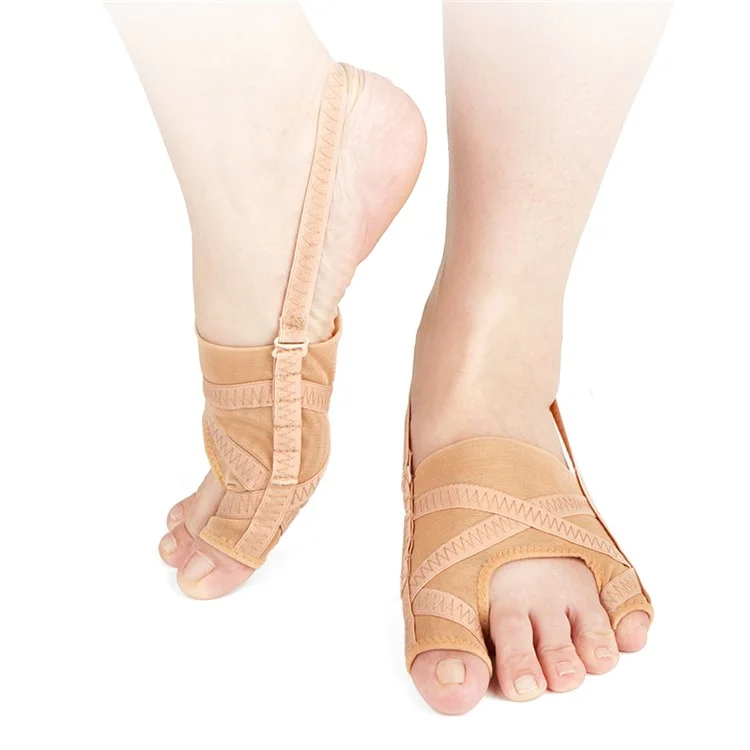 1 Paar Maschengewebe-Hallux-Valgus-Korrektor für große Zehe, Abstandshalter für kleine Zehe, orthopädische Stütze - Größe L