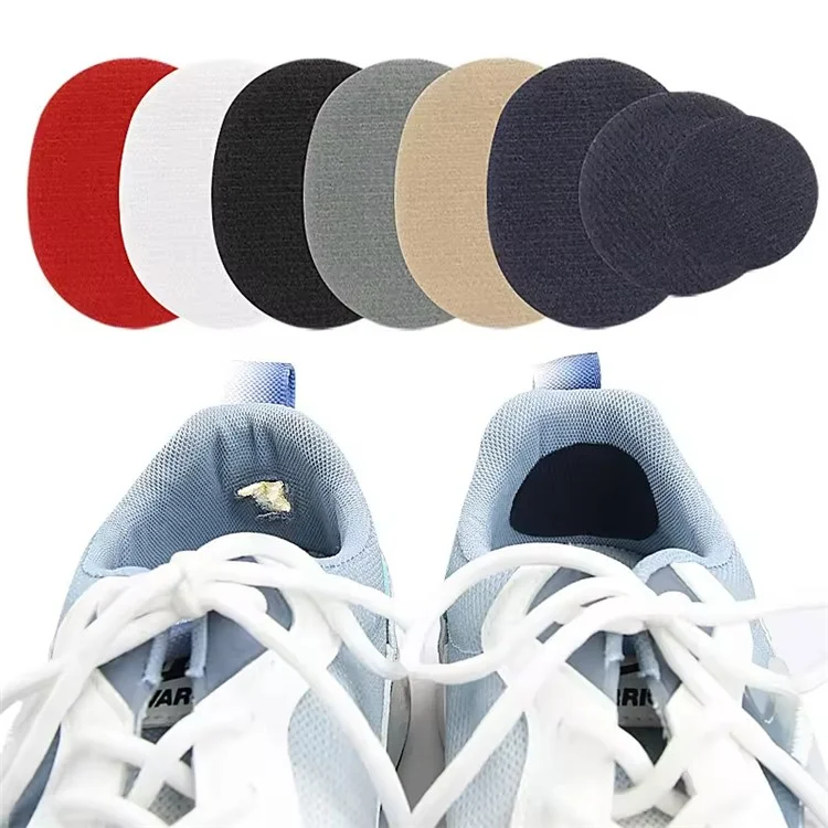 6 pezzi / Set Toppe per Riparazione Scarpe Protezione Tacco Adesiva Toppe Riparazione Tacco Anti Usura Cuscinetti per Tacco - Nero