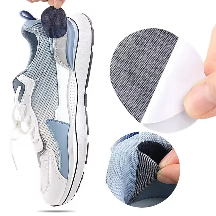 6 pezzi / Set Toppe per Riparazione Scarpe Protezione Tacco Adesiva Toppe Riparazione Tacco Anti Usura Cuscinetti per Tacco - Nero