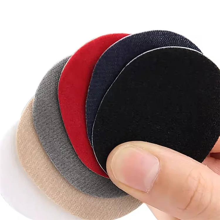 6 pezzi / Set Toppe per Riparazione Scarpe Protezione Tacco Adesiva Toppe Riparazione Tacco Anti Usura Cuscinetti per Tacco - Nero