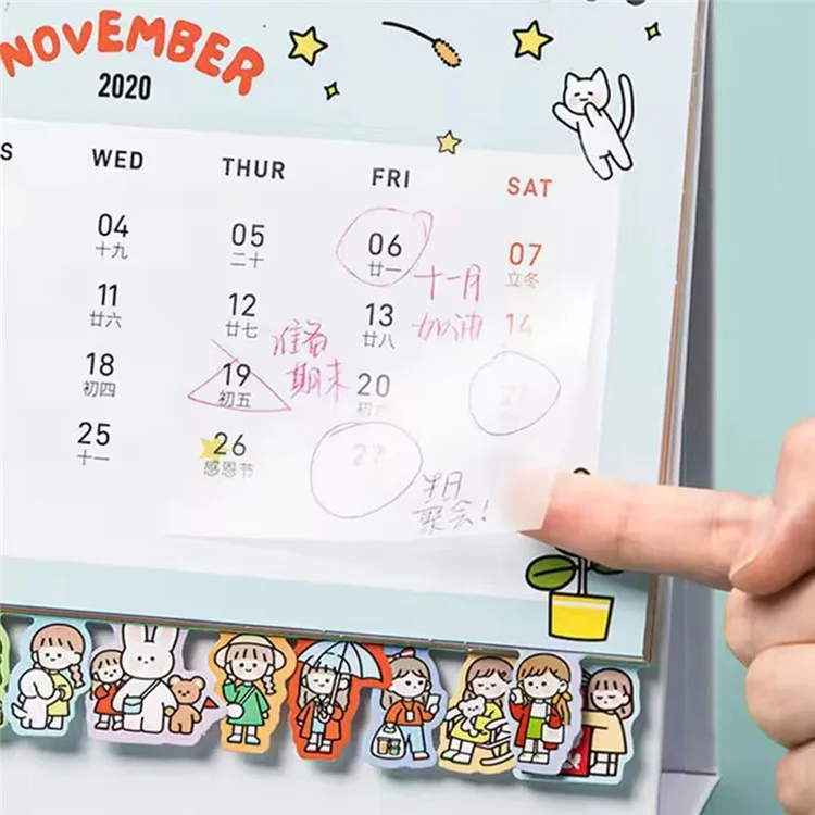 7.5x7.5cm PET Transparent Sticky Notes 50 Sheets Students Office Waterproof See-Through Memo Pad