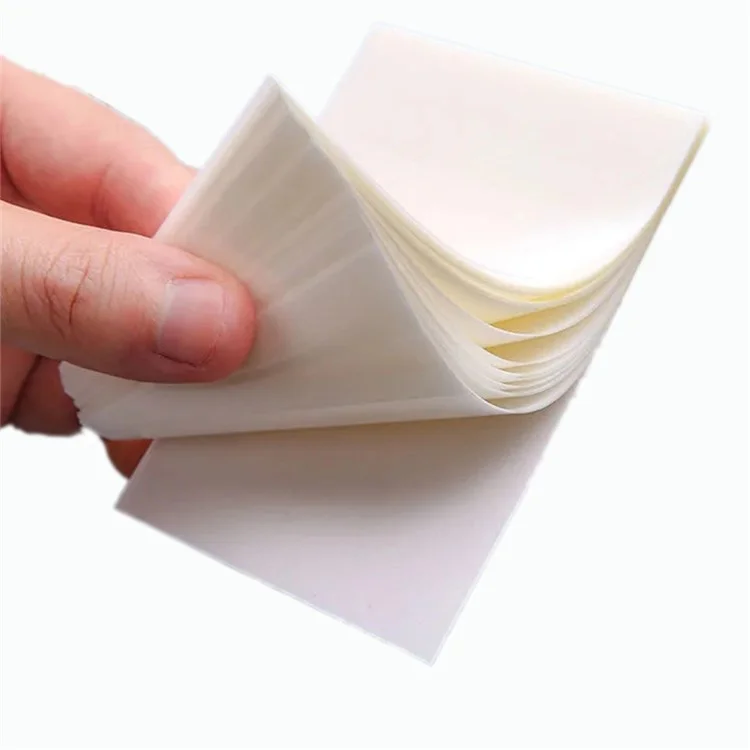 7x9.5cm PET Transparent Sticky Notes 50 Sheets Students Office Waterproof See-Through Memo Pad
