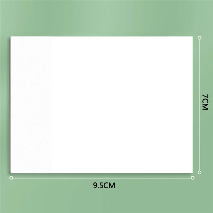7x9.5cm PET Transparent Sticky Notes 50 Sheets Students Office Waterproof See-Through Memo Pad
