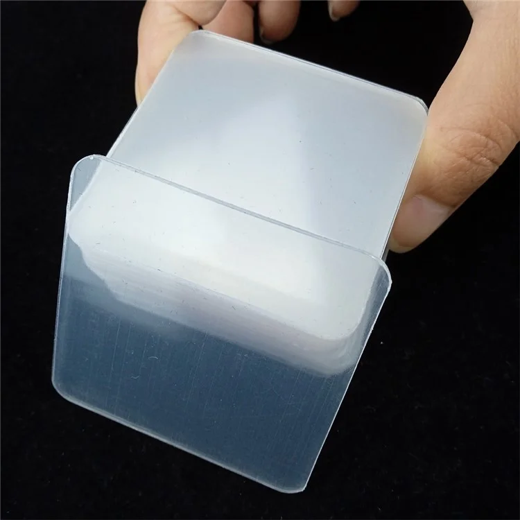 50 Peças de Almofadas Adesivas Dupla Face 6 x 6cm Transparentes de Acrílico, Impermeáveis e Reutilizáveis para Uso Interno e Externo