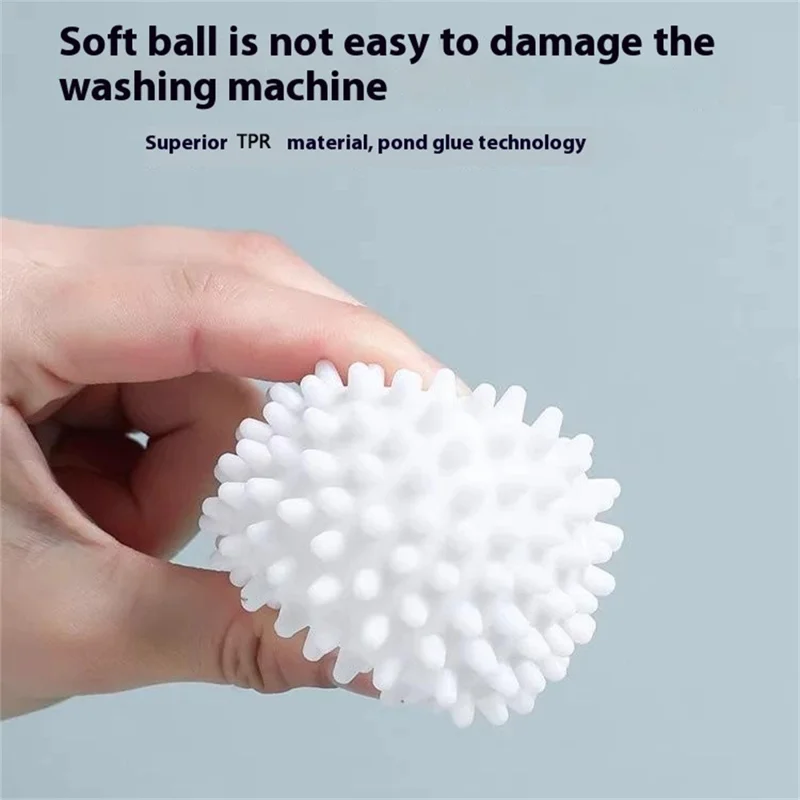 4Pcs Anti Winding Tumble Dryer Magic Laundry Balls for Washing Machine Reusable Cleaning Balls - Purple