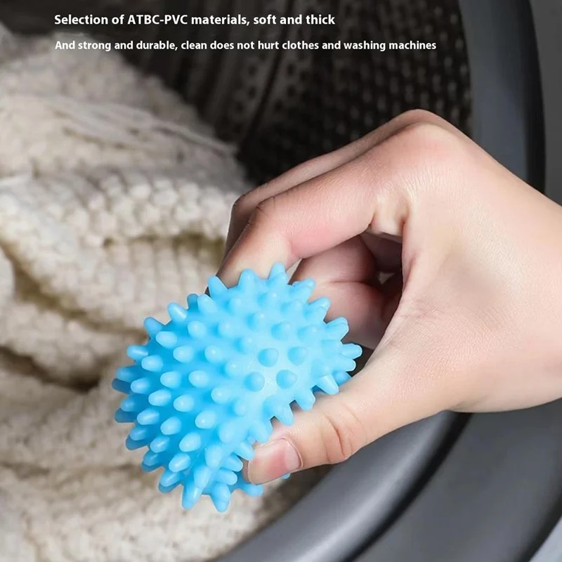4Pcs Anti Winding Tumble Dryer Magic Laundry Balls for Washing Machine Reusable Cleaning Balls - Purple