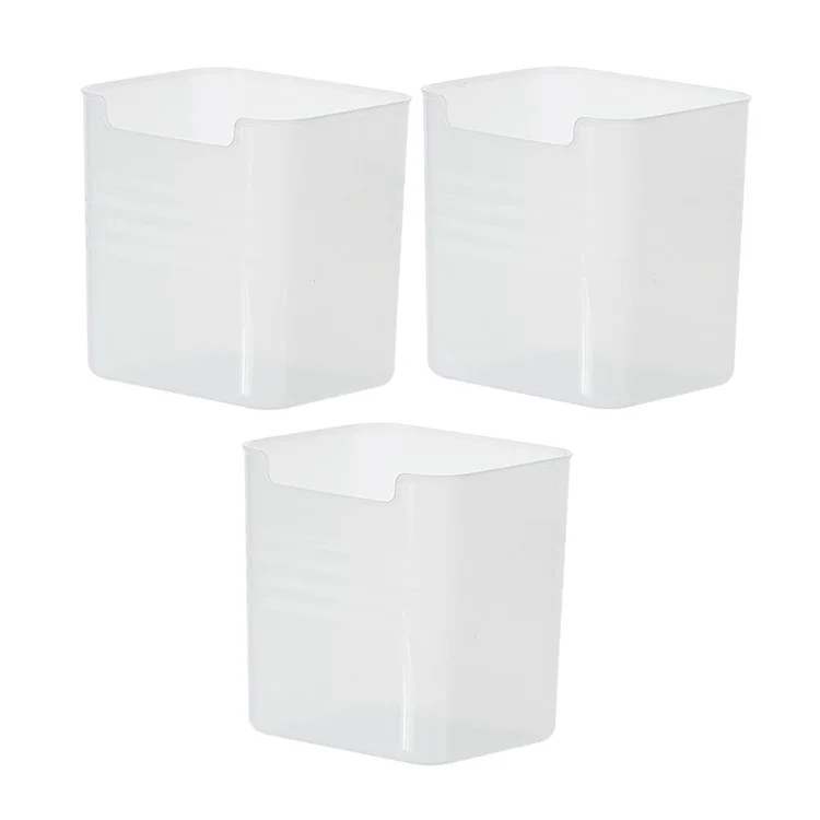 Contenedor de almacenamiento de 3 piezas para puerta lateral de frigorífico, organizador de frutas, caja de polipropileno para conservación de alimentos (Sin FDA, libre de BPA)