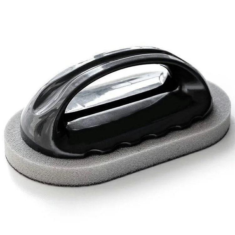 Escova de Limpeza Ergonômica com Esponja Abrasiva para Panelas, Pias e Remoção de Ferrugem e Óleo