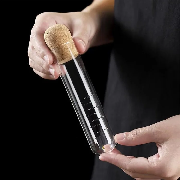 Infusore per tè in vetro borosilicato di alta qualità, colino per tè sfuso, facile da usare, trasparente, riutilizzabile, con filtro e strumento per preparare tè (Privo di FDA, senza BPA)