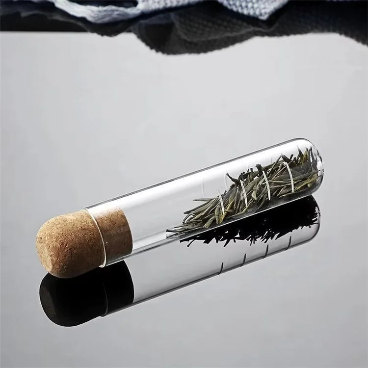 Infusore per tè in vetro borosilicato di alta qualità, colino per tè sfuso, facile da usare, trasparente, riutilizzabile, con filtro e strumento per preparare tè (Privo di FDA, senza BPA)