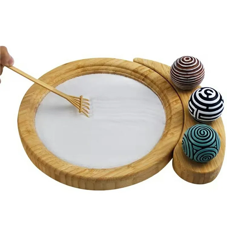Miniatur-Landschaftssandkasten Zen-Garten Büro Zuhause Schreibtischdekor für Yoga Meditation