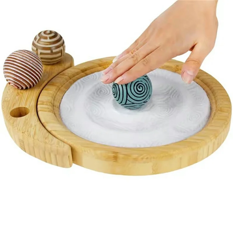 Miniatur-Landschaftssandkasten Zen-Garten Büro Zuhause Schreibtischdekor für Yoga Meditation