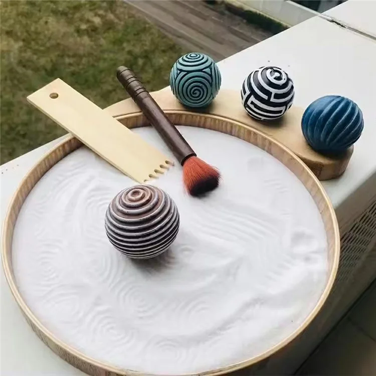 Miniatur-Landschaftssandkasten Zen-Garten Büro Zuhause Schreibtischdekor für Yoga Meditation