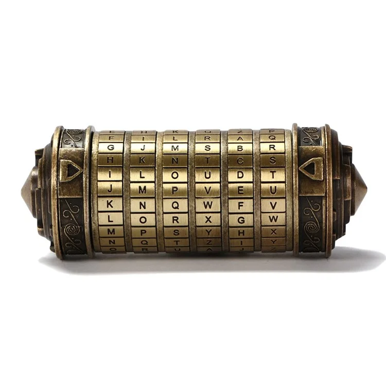 Криптекс игрушка Da Vinci Code Металлический точный пароль Замок Подарок на День Святого Валентина Рождество День Рождения