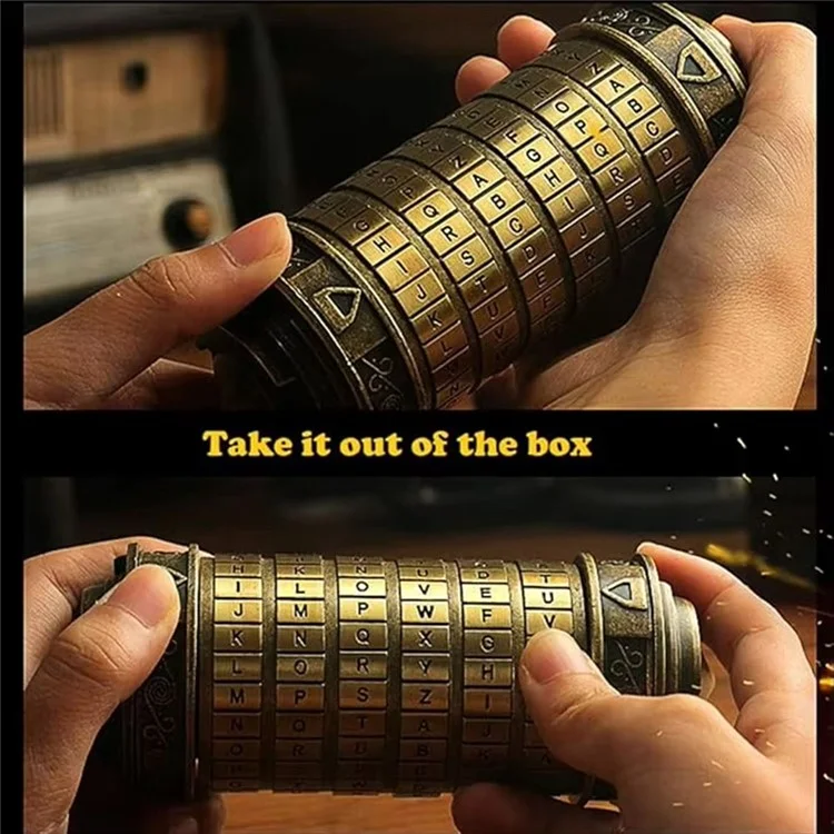 Криптекс игрушка Da Vinci Code Металлический точный пароль Замок Подарок на День Святого Валентина Рождество День Рождения