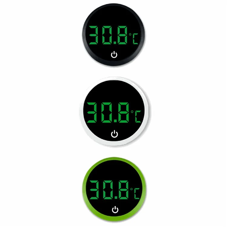 TJY-006 Rechargeable Digital Aquarium Thermometer LED Display Fish Tank High Precision Temperature Meter - White / Celsius