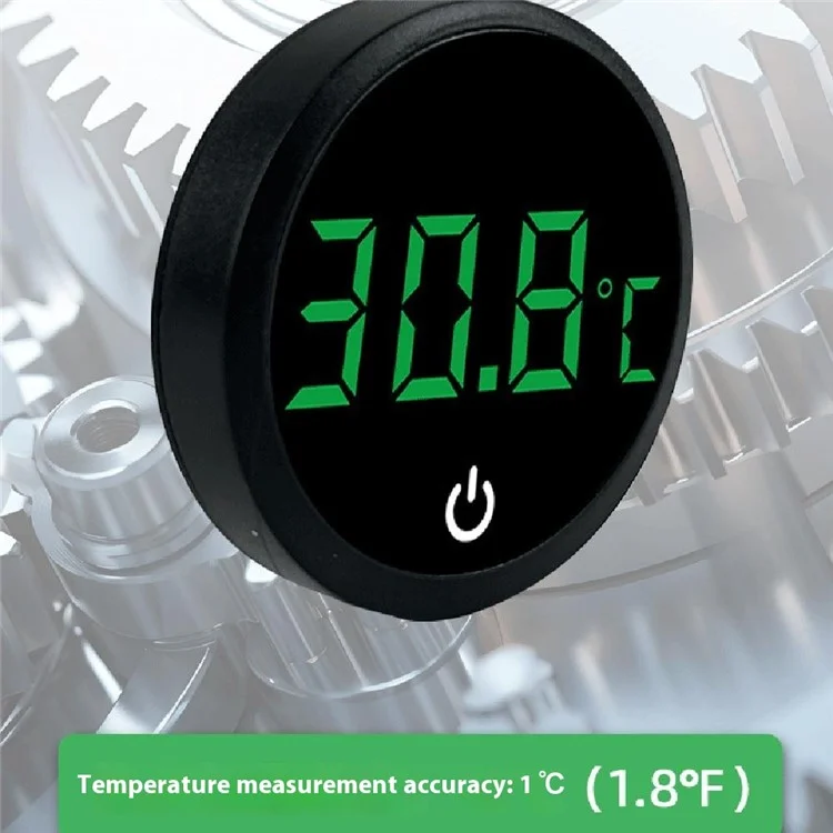 TJY-006 Rechargeable Digital Aquarium Thermometer LED Display Fish Tank High Precision Temperature Meter - White / Fahrenheit