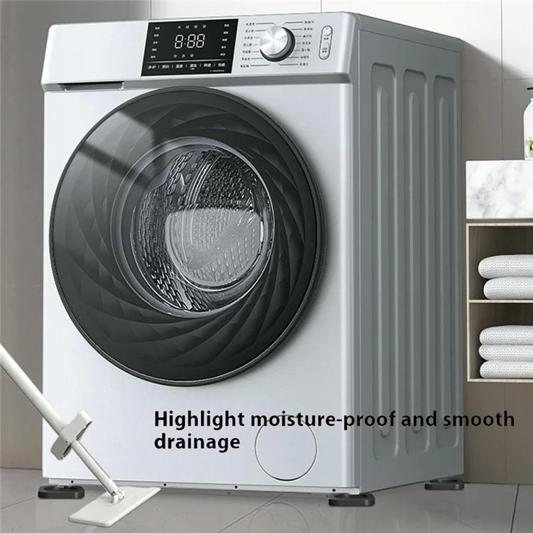 4Pcs Washing Machine Anti Vibration Raised Pads Universal Non Slip Noise Reduction Silicone Feet Mat