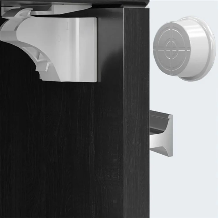 10Pcs Child Safety Magnetic Cabinet Locks No Drill Hidden Baby Proofing Drawer Locks with 2 Round Keys