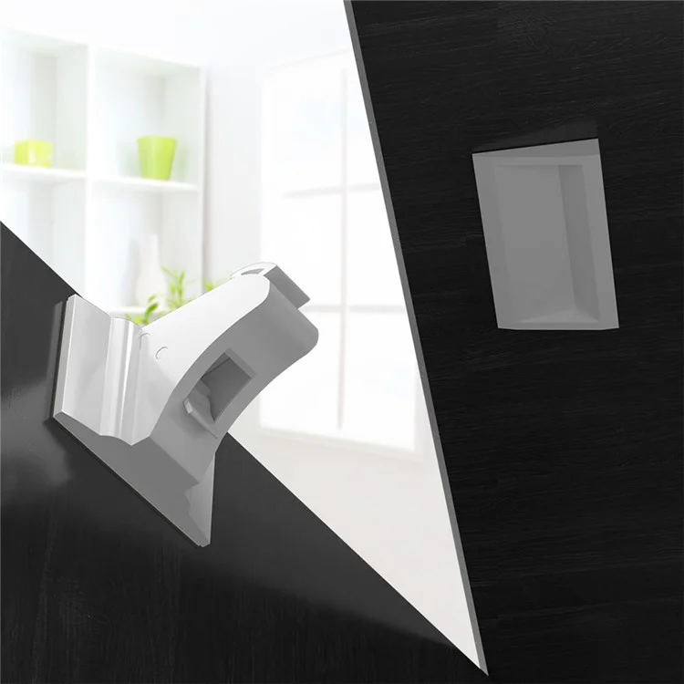 10Pcs Child Safety Magnetic Cabinet Locks No Drill Hidden Baby Proofing Drawer Locks with 2 Round Keys