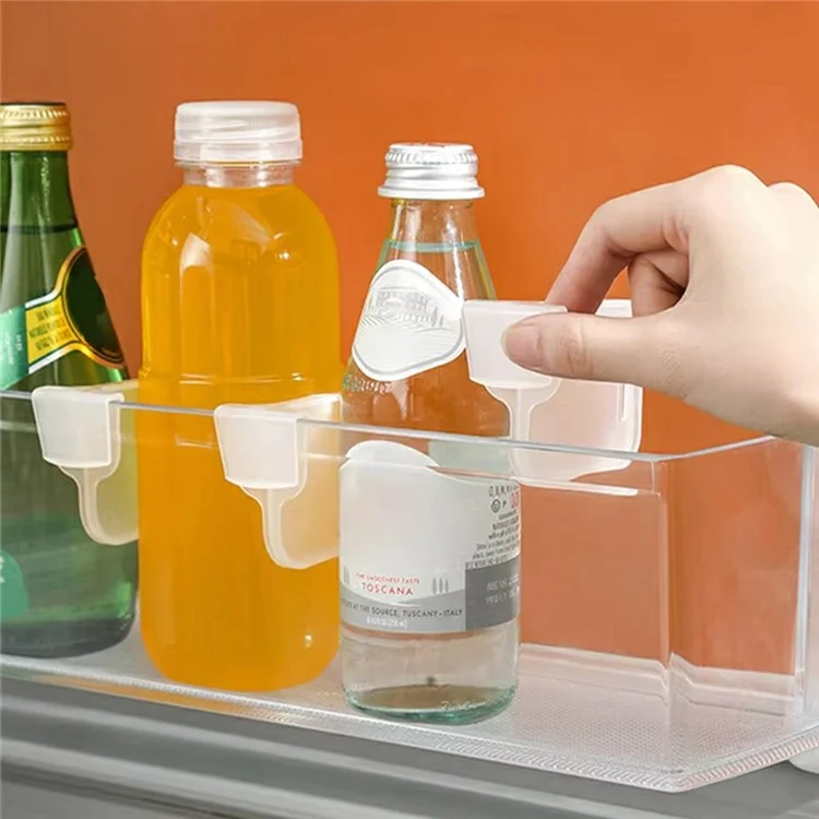 10 Peças de Divisores de Gaveta para Geladeira, Divisórias de Plástico Encaixáveis para Organização de Cozinha