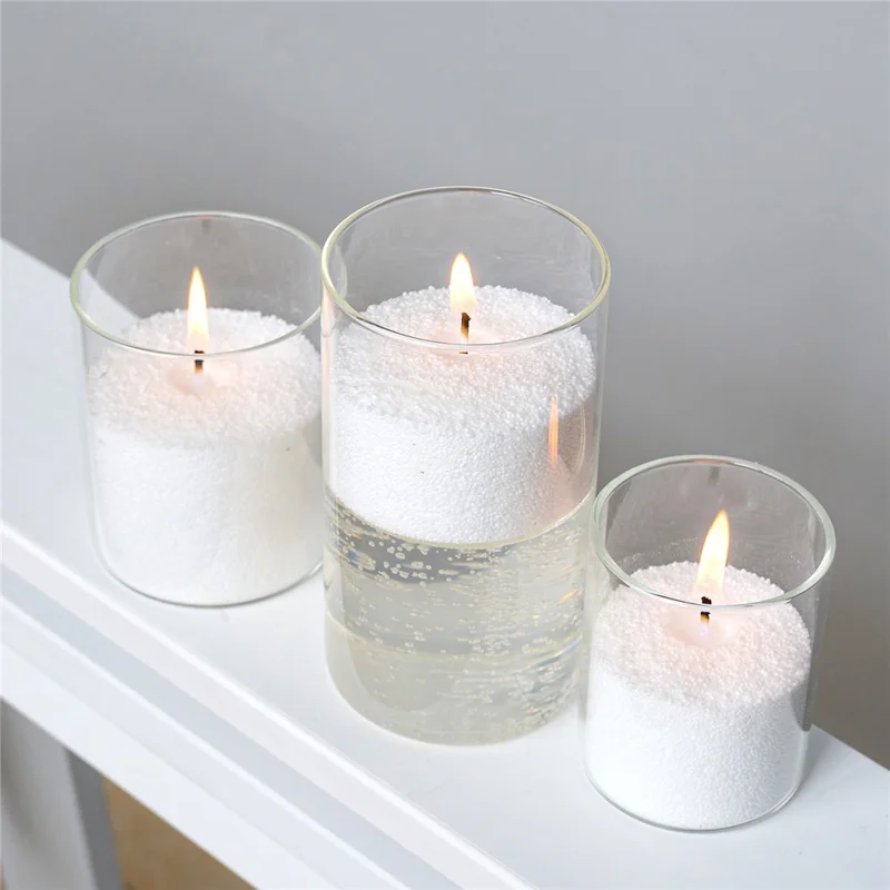 DIY Candle Making Kit 500G Wax Pellets with 30 Braided 8cm Wicks for Candle Crafting Aromatherapy - White