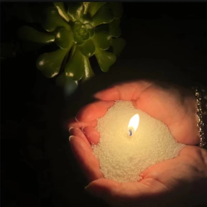 DIY Candle Making Kit 500G Wax Pellets with 30 Braided 8cm Wicks for Candle Crafting Aromatherapy - Pink