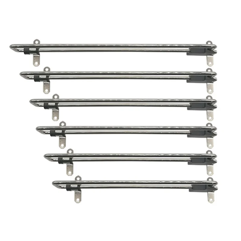 300mm Retractable Clothes Hanger Rod for Closet Wardrobe Heavy Duty Pull Out Hanging Rail - Silver