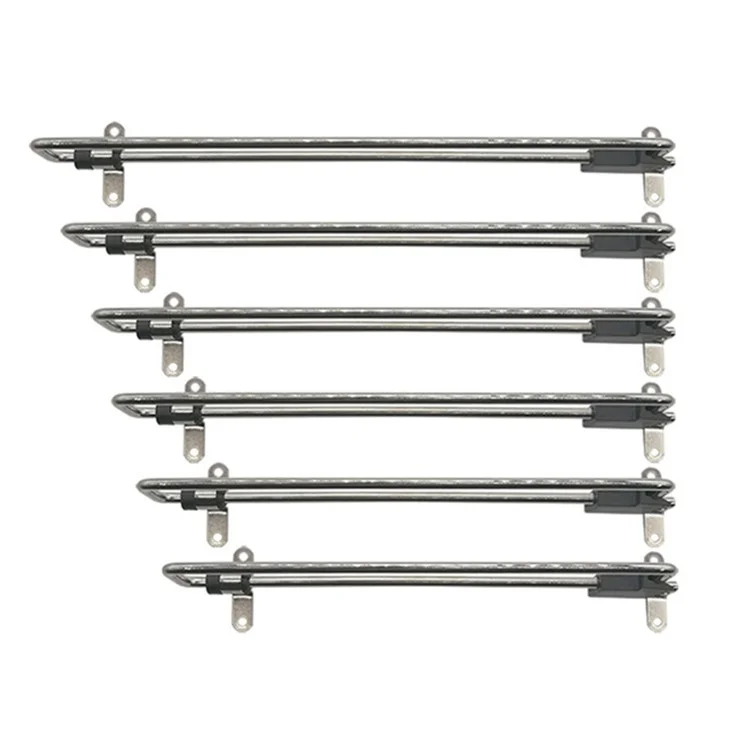 350mm Retractable Clothes Hanger Rod for Closet Wardrobe Heavy Duty Pull Out Hanging Rail - Silver