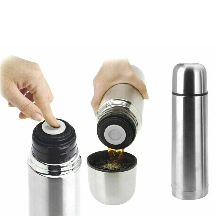 Garrafa Térmica de Aço Inoxidável de 750ml, Isolada a Vácuo, para Viagem e Atividades Externas (Livre de BPA, Sem FDA)