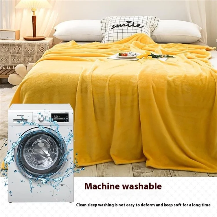 127 x 152cm Soft Flannel Blanket Air Conditioning Quilt Lightweight Summer Nap Office Throw - Silver Grey