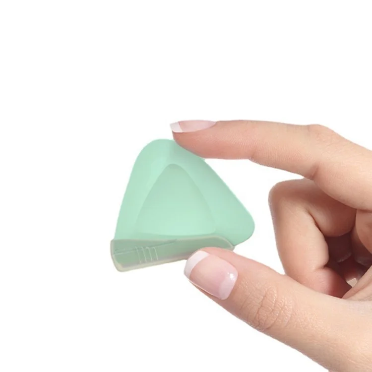 Cuchilla de Precisión para Cejas para Mujer - Acero Inoxidable, Diseño Triangular para Eliminar Vello Facial - Color Verde Matcha