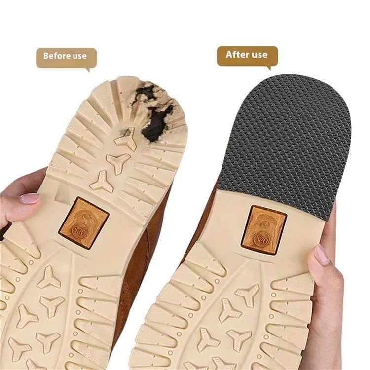 Striscia Antiscivolo da 50 mm di Larghezza e 1 m di Lunghezza con Texture a Griglia per Suole di Scarpe, Patch Adesivo Riparativo in EVA per Fondo Scarpa Usurato