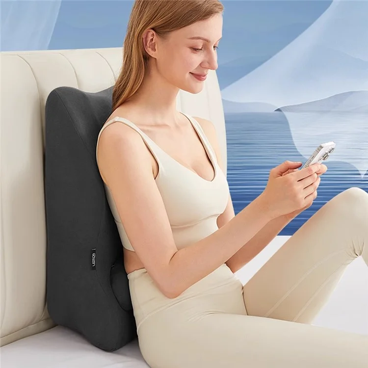Set da 2 Pezzi: Cuscino Ergonomico in Memory Foam per Posizionamento Intimo di Coppia con Mini Cuscino di Supporto - Grigio Scuro