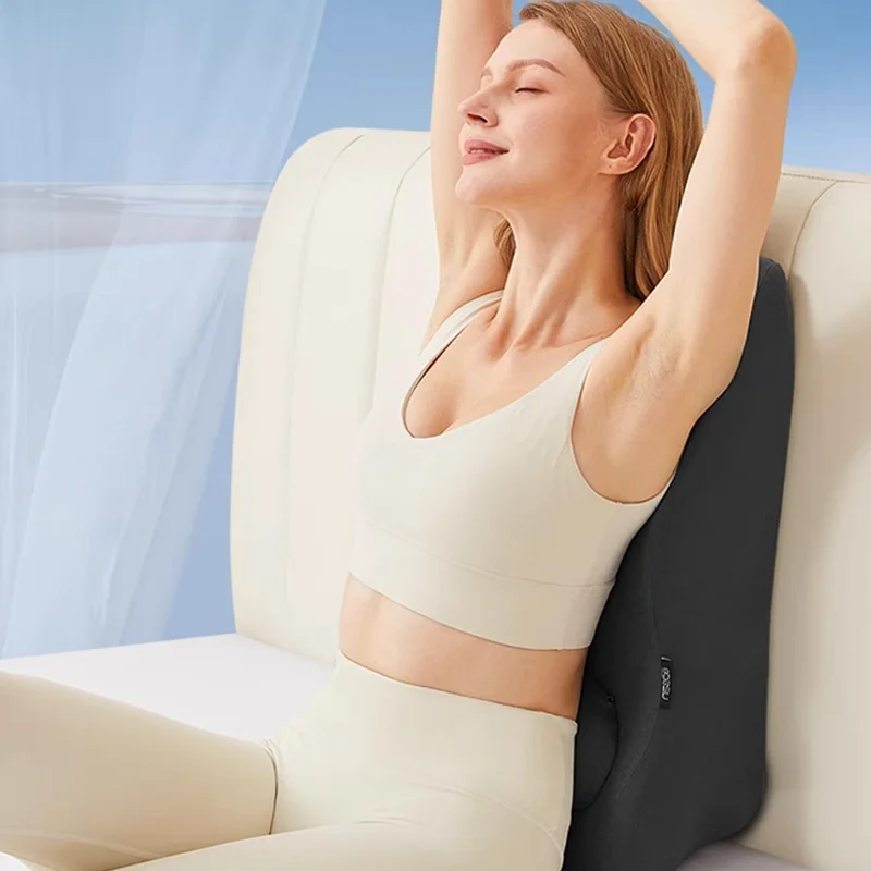 2Pcs / Set Ergonomic Memory Foam Intimate Positioning Pillow for Couples with Mini Support Cushion - Light Grey